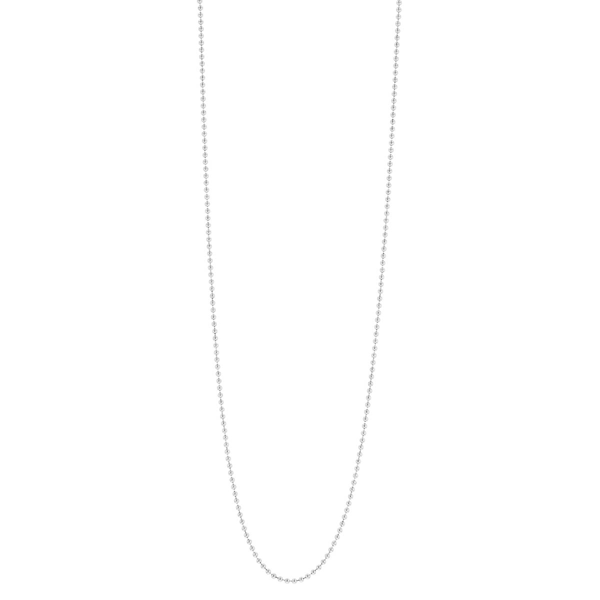 White Gold 1.00 mm Bead Chain, 18