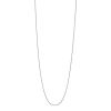 White Gold Adjustable Sparkle Chain, 1.15 mm, 22"