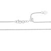 White Gold Adjustable Sparkle Chain, 1.15 mm, 22"