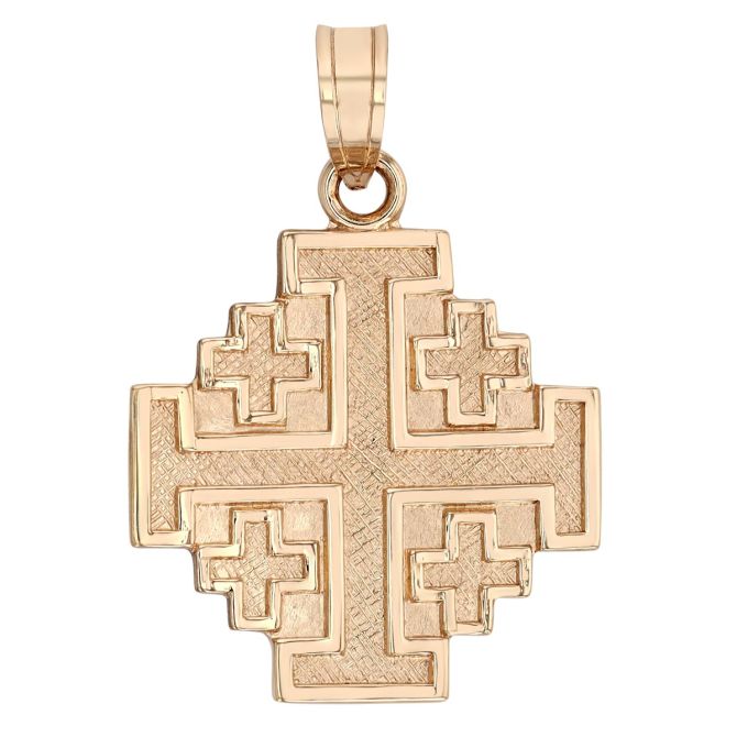 Yellow Gold Jerusalem Cross Charm Borsheims