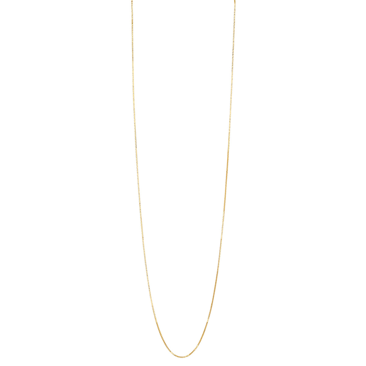 Yellow Gold 0.70 mm Box Chain, 24