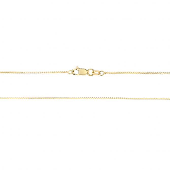 Yellow Gold 0.70 mm Box Chain, 24"