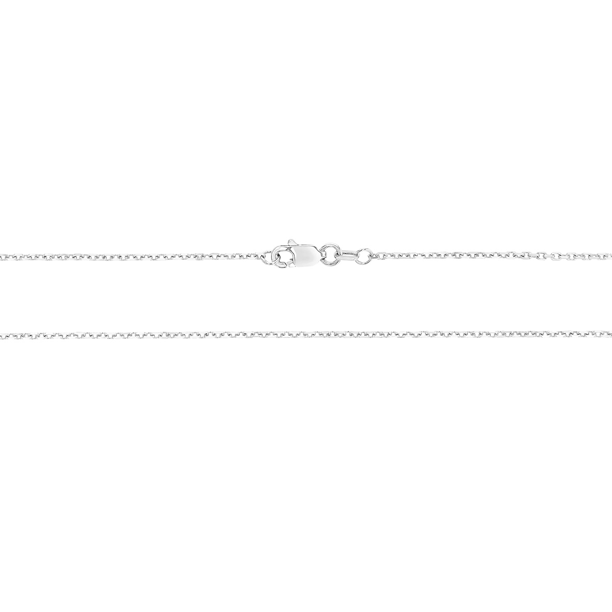 Sterling Silver 1.25 mm Diamond Cut Cable Chain, 20