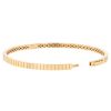 Yellow Gold Square Pattern Bangle Bracelet