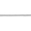 White Gold Double Wheat Chain Bracelet, 7.5"