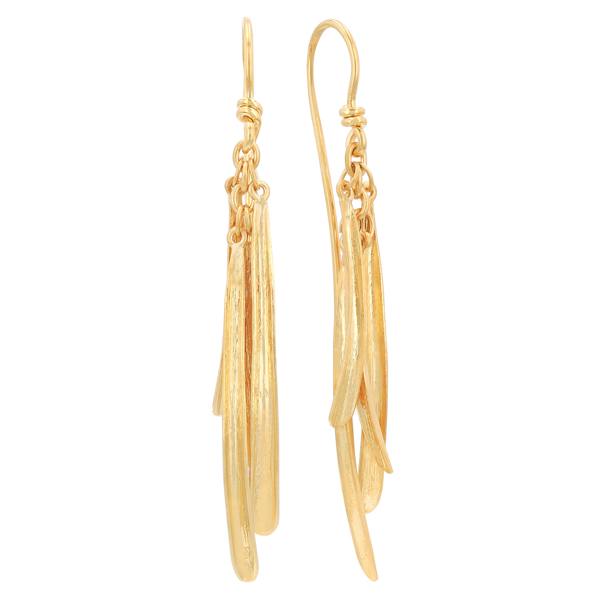 Marika Yellow Gold Tassel Drop Earrings
