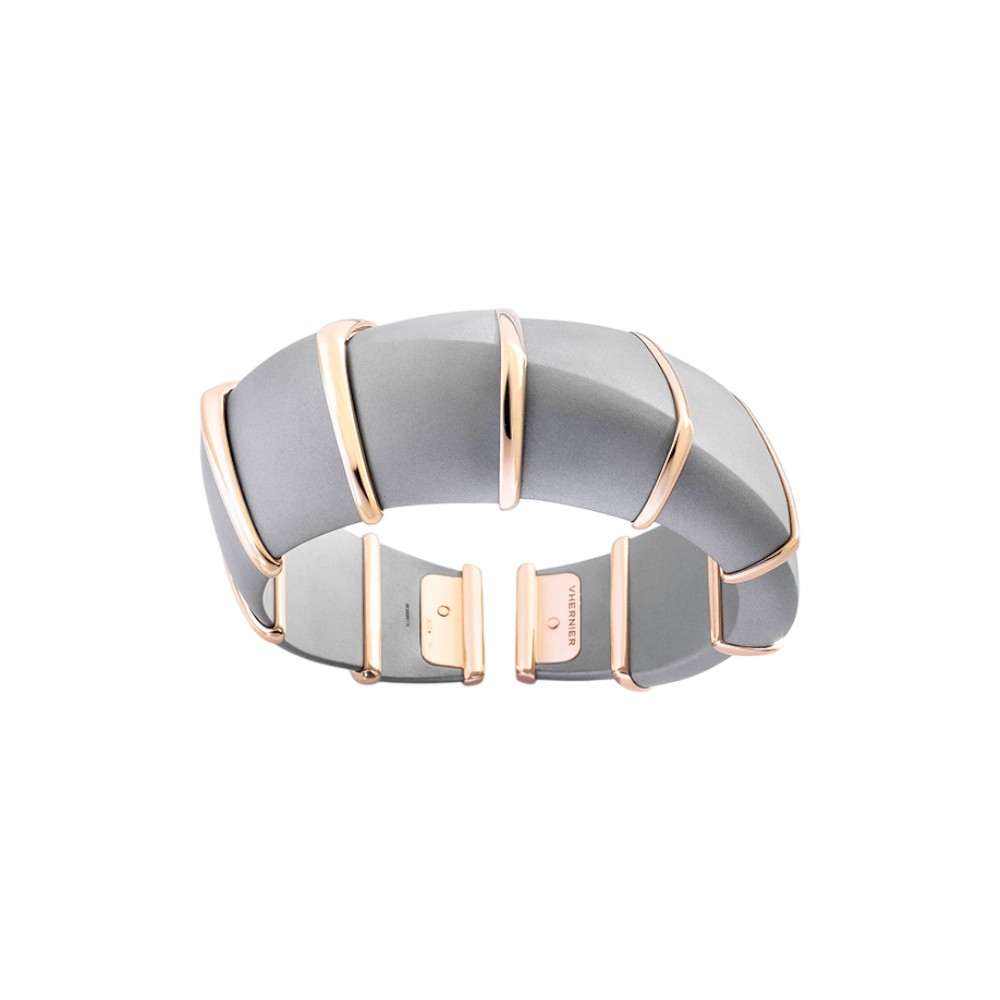 Vhernier Ardis Yellow Gold & Aluminum Sculptural Bracelet