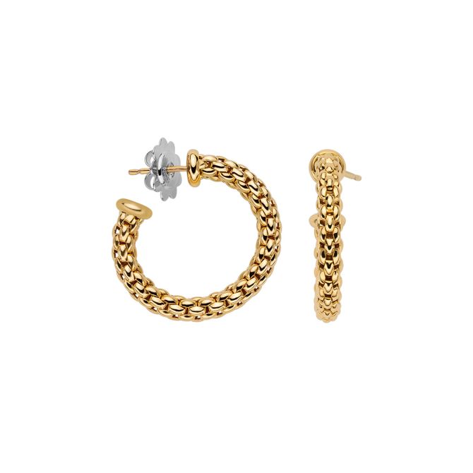 FOPE Essentials Yellow Gold Hoop Earrings