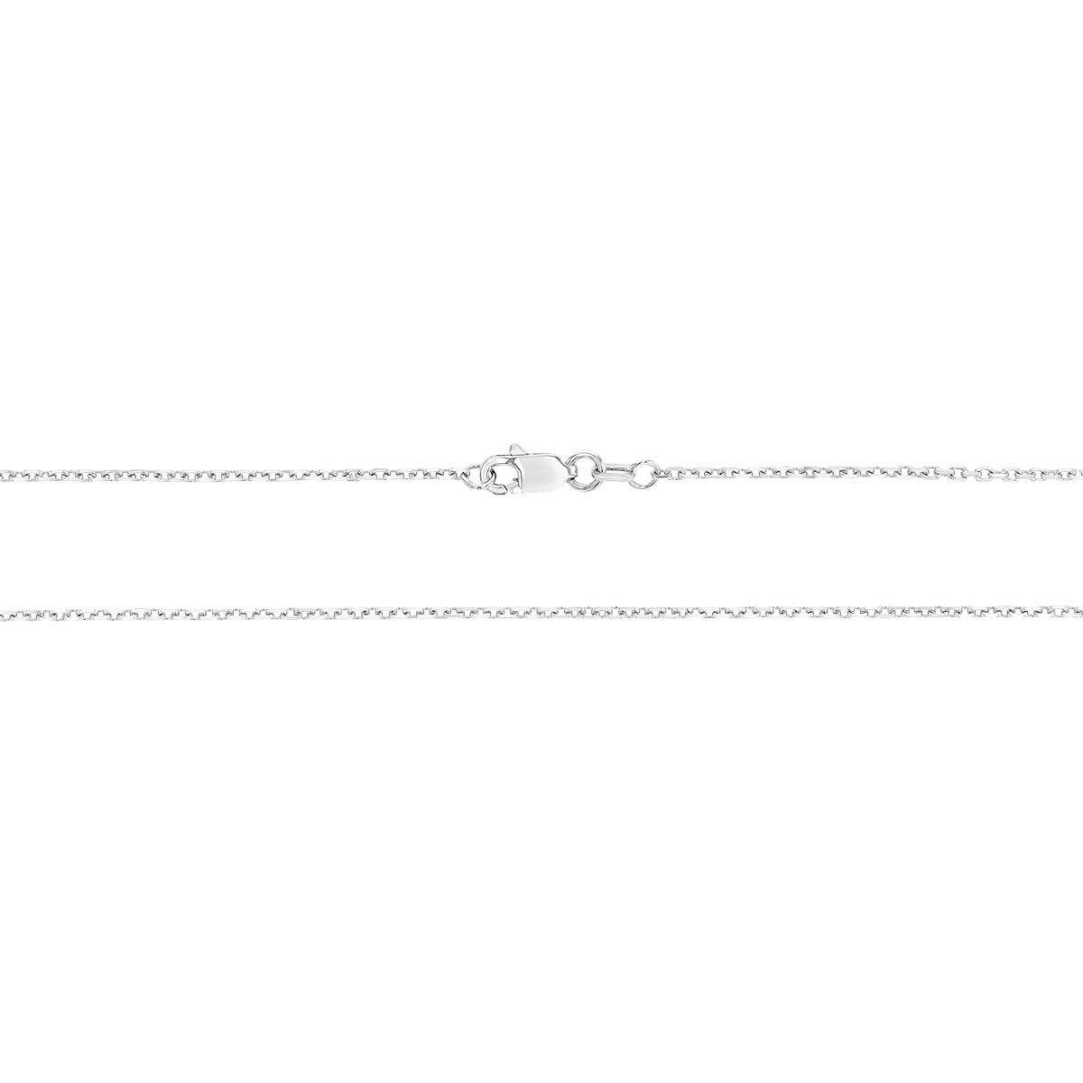 White Gold 1.15 mm Cable Chain, 16