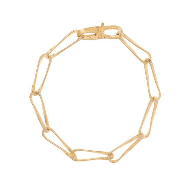 Marco Bicego Marrakech Onde Yellow Gold Twisted Coil Link Bracelet, 7.5"