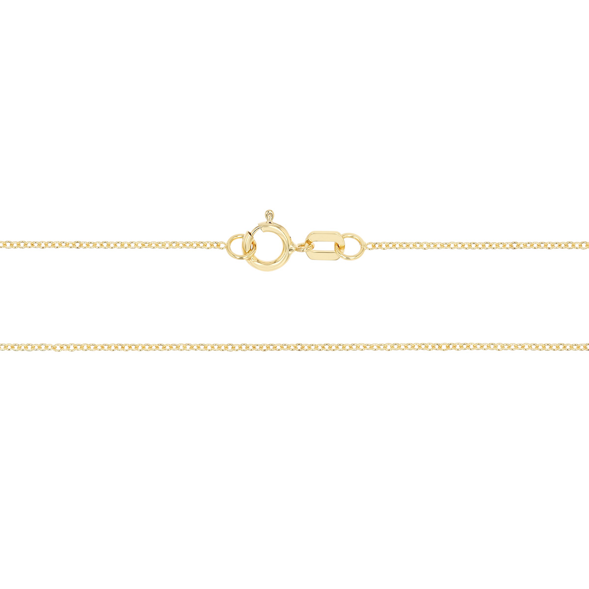 Yellow Gold Cable Chain, 1.05 mm, 16