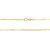 Yellow Gold Bar Necklace, 18"