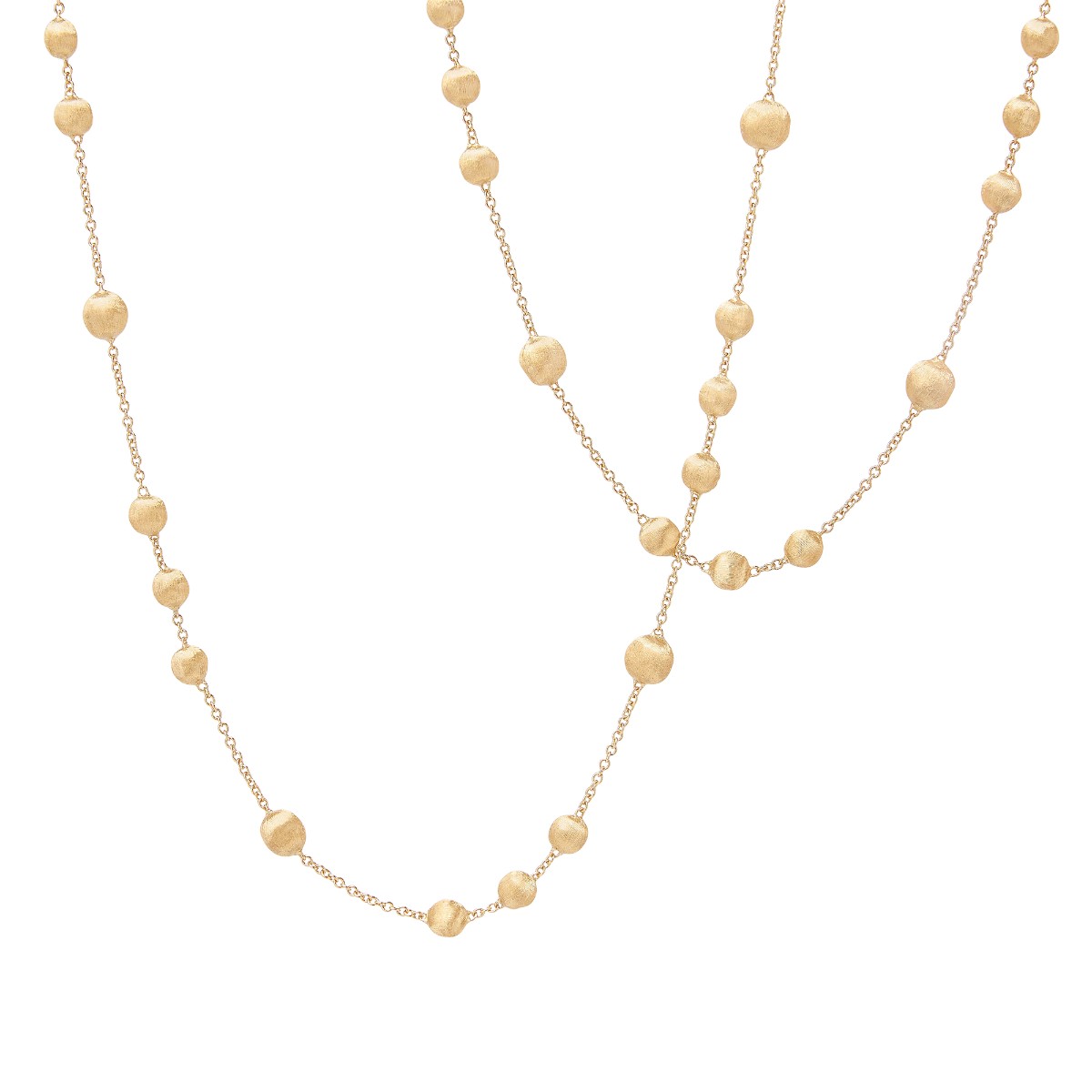 Marco Bicego Africa Yellow Gold Bead Station Necklace, 36