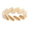 Zoe Chicco Yellow Gold Bean Shape Band Ring