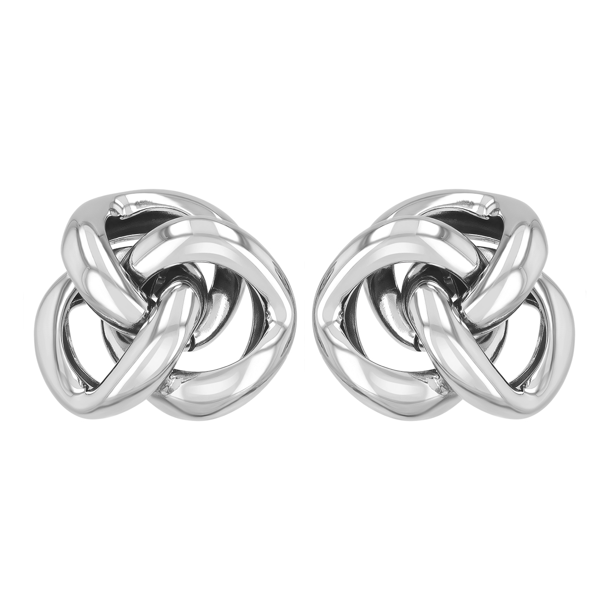 Sterling Silver Knot Stud Earrings
