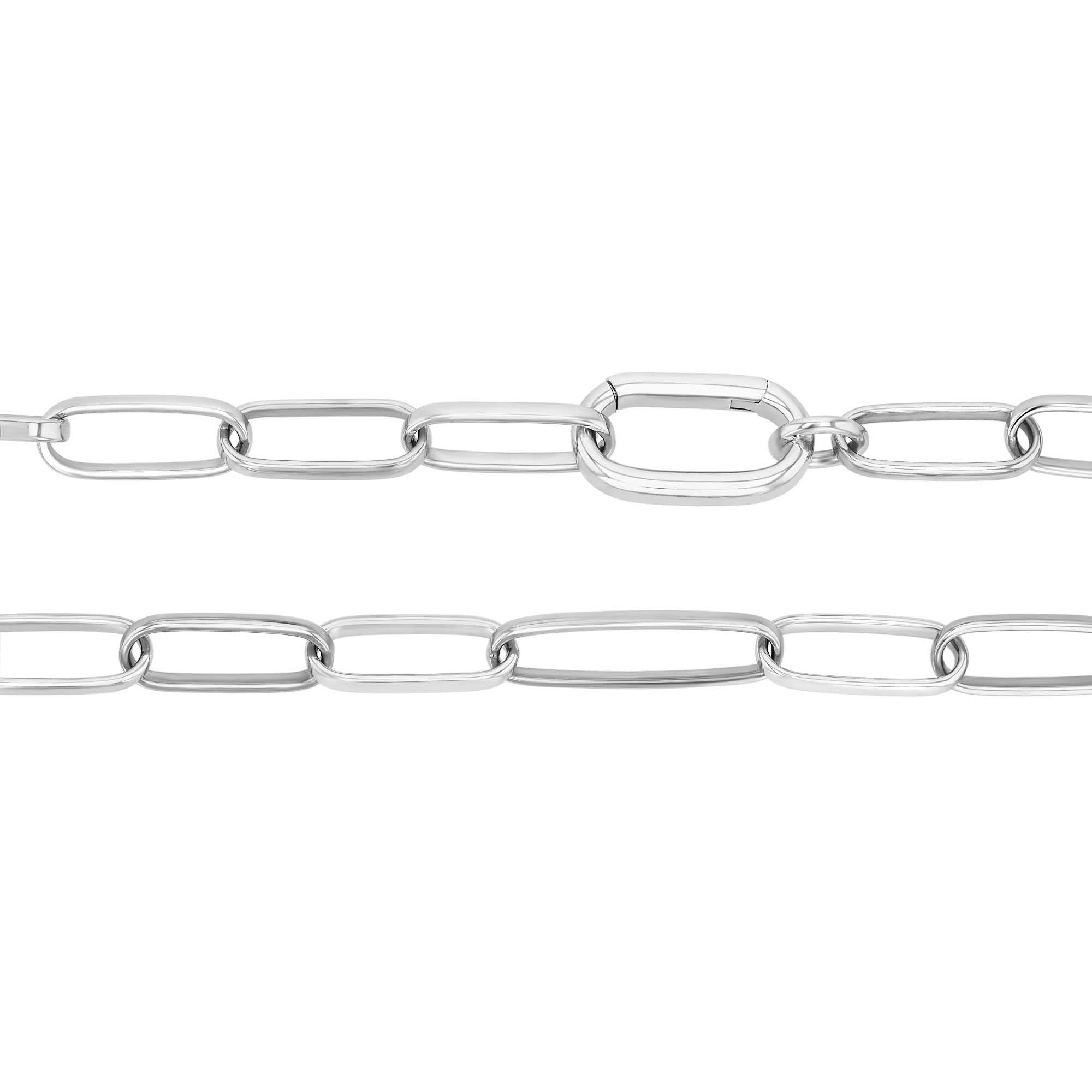 Pesavento Timeless Sterling Silver Paperclip Link Necklace