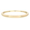Yellow Gold Square Edge Bangle Bracelet