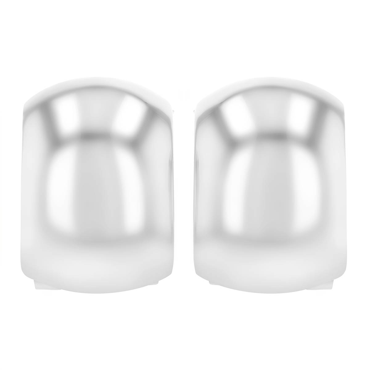 Sterling Silver Squared Dome Earrings