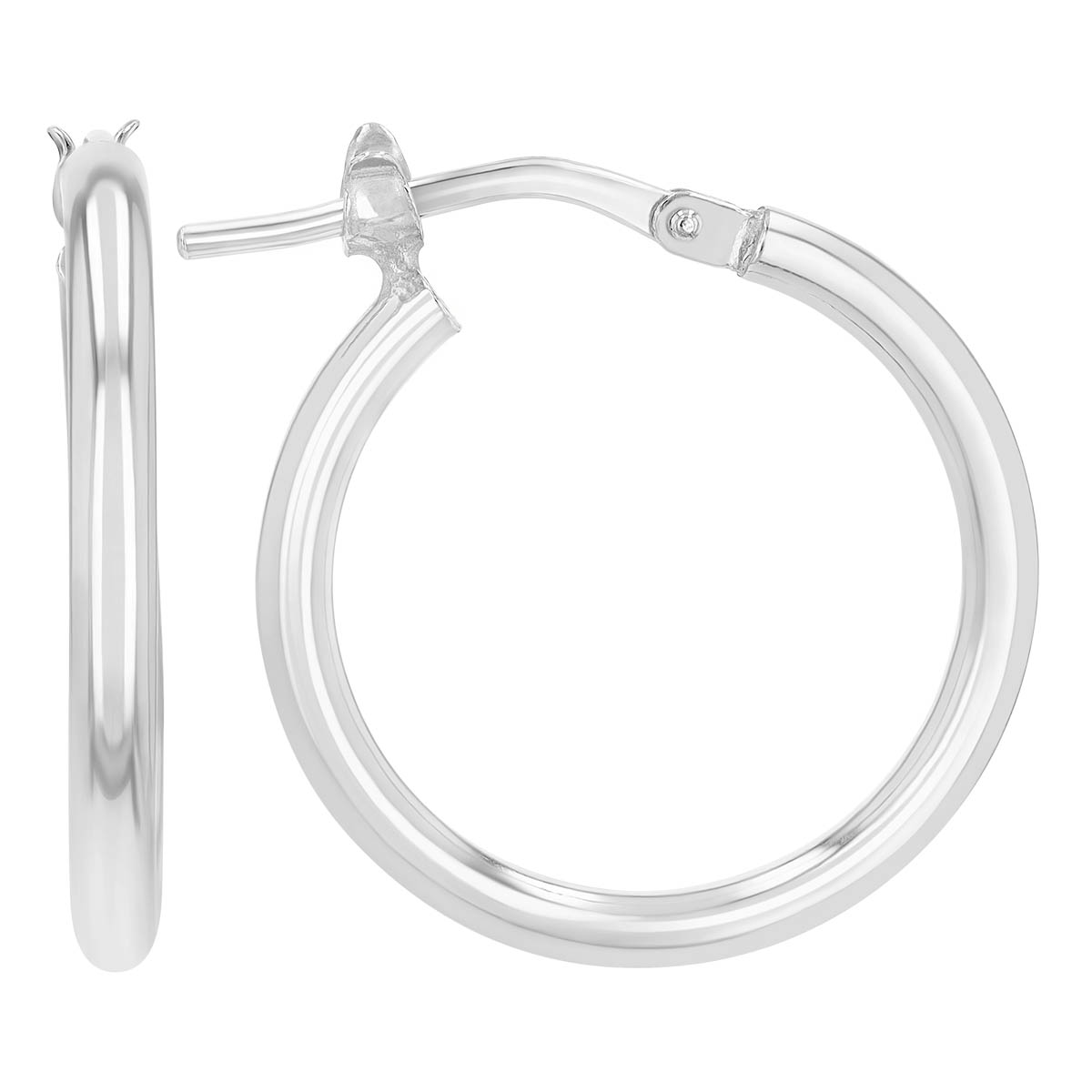Sterling Silver Hoop Earrings, 20 mm