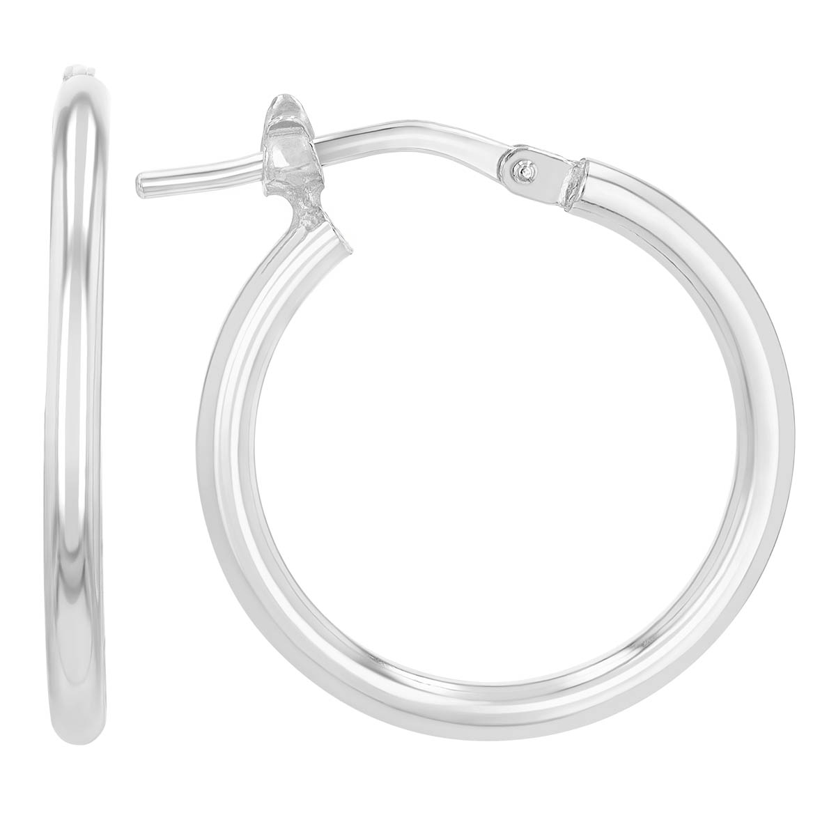 Sterling Silver Hoop Earrings, 24 mm