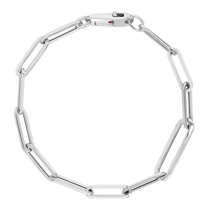 Roberto Coin White Gold Paperclip Link Bracelet, 7"