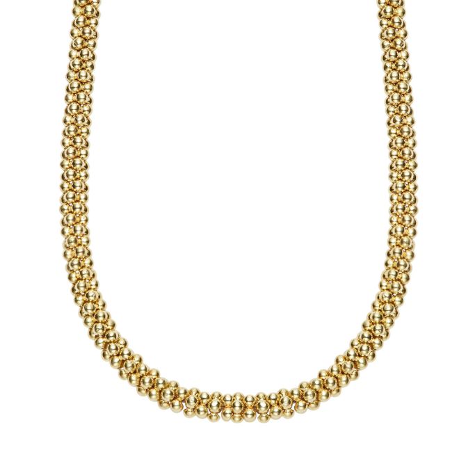 LAGOS Caviar Gold 18K Gold Caviar Necklace, 18", 4mm