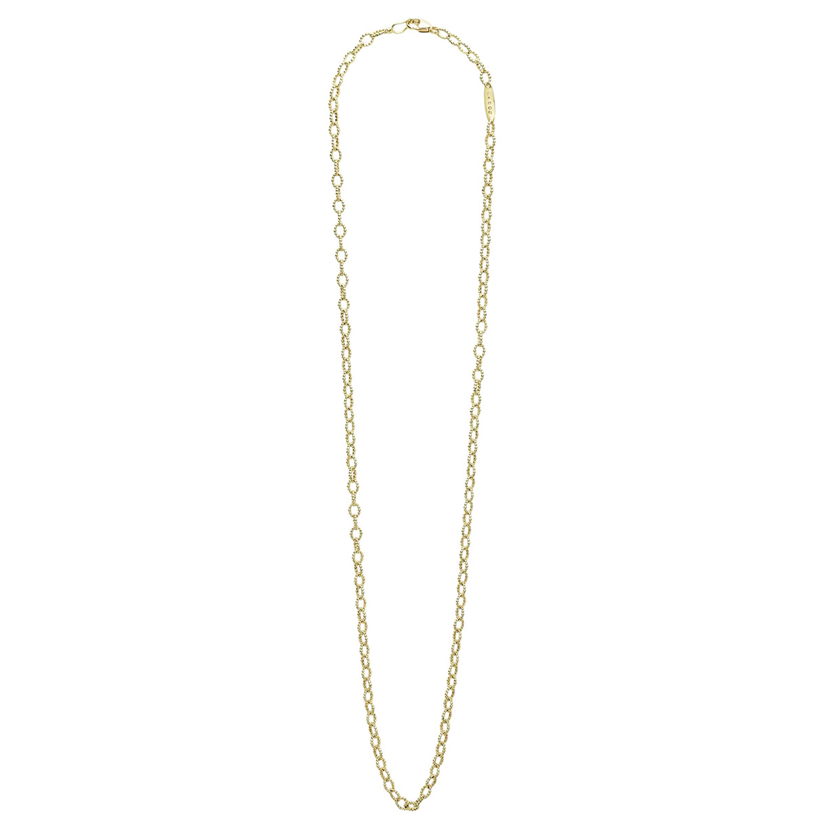LAGOS Signature Caviar 18K Gold Small Link Necklace, 18
