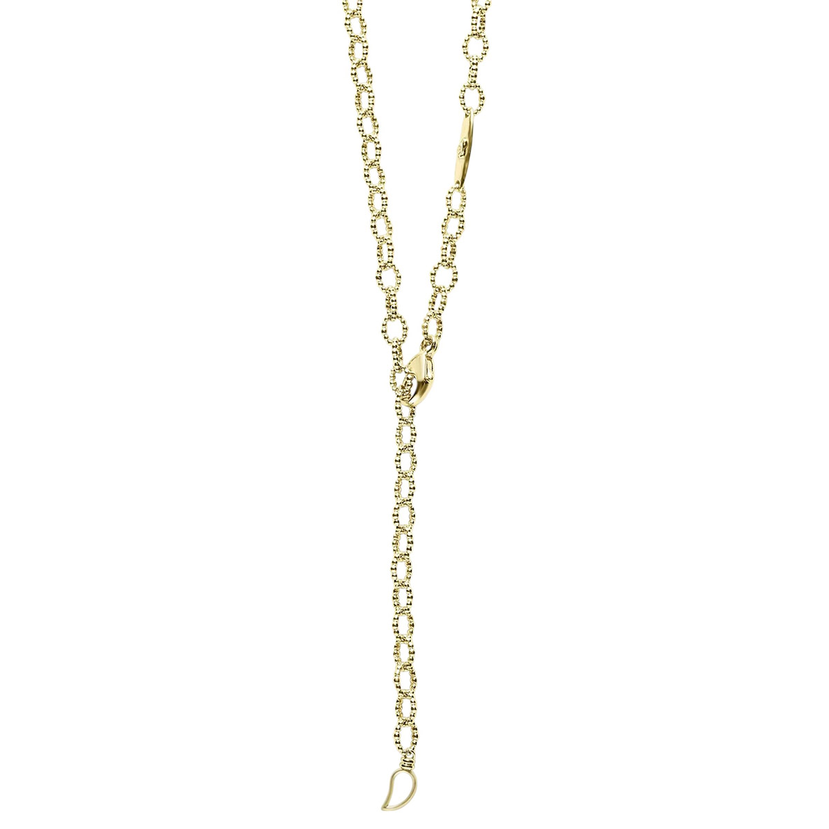 LAGOS Signature Caviar 18K Gold Small Link Necklace, 18