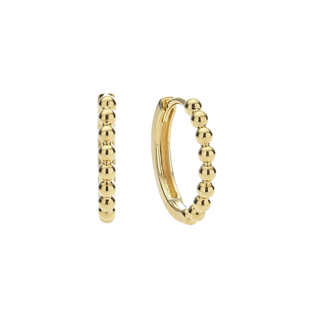 LAGOS Caviar Gold 18K Yellow Gold Caviar Huggie Earrings