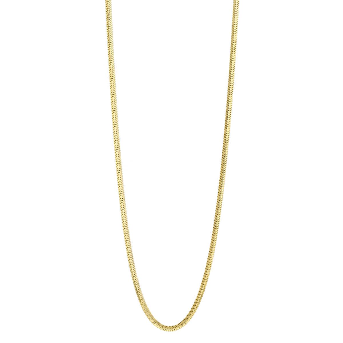 Yellow Gold 2.15 mm Snake Chain Necklace, 18