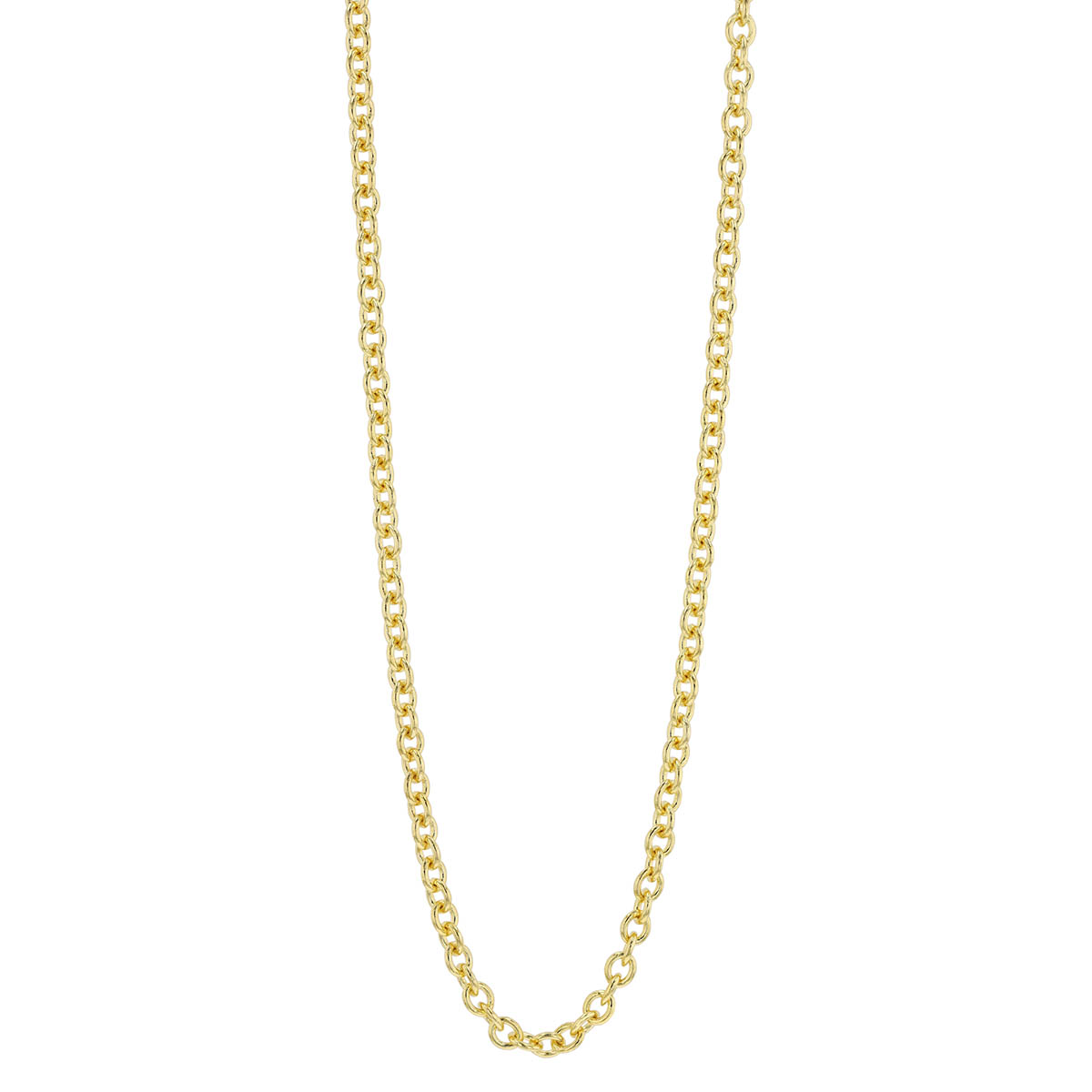 Yellow Gold 3.3 mm Cable Chain Necklace, 18