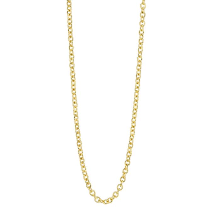 Yellow Gold 3.3 mm Cable Chain Necklace, 18"