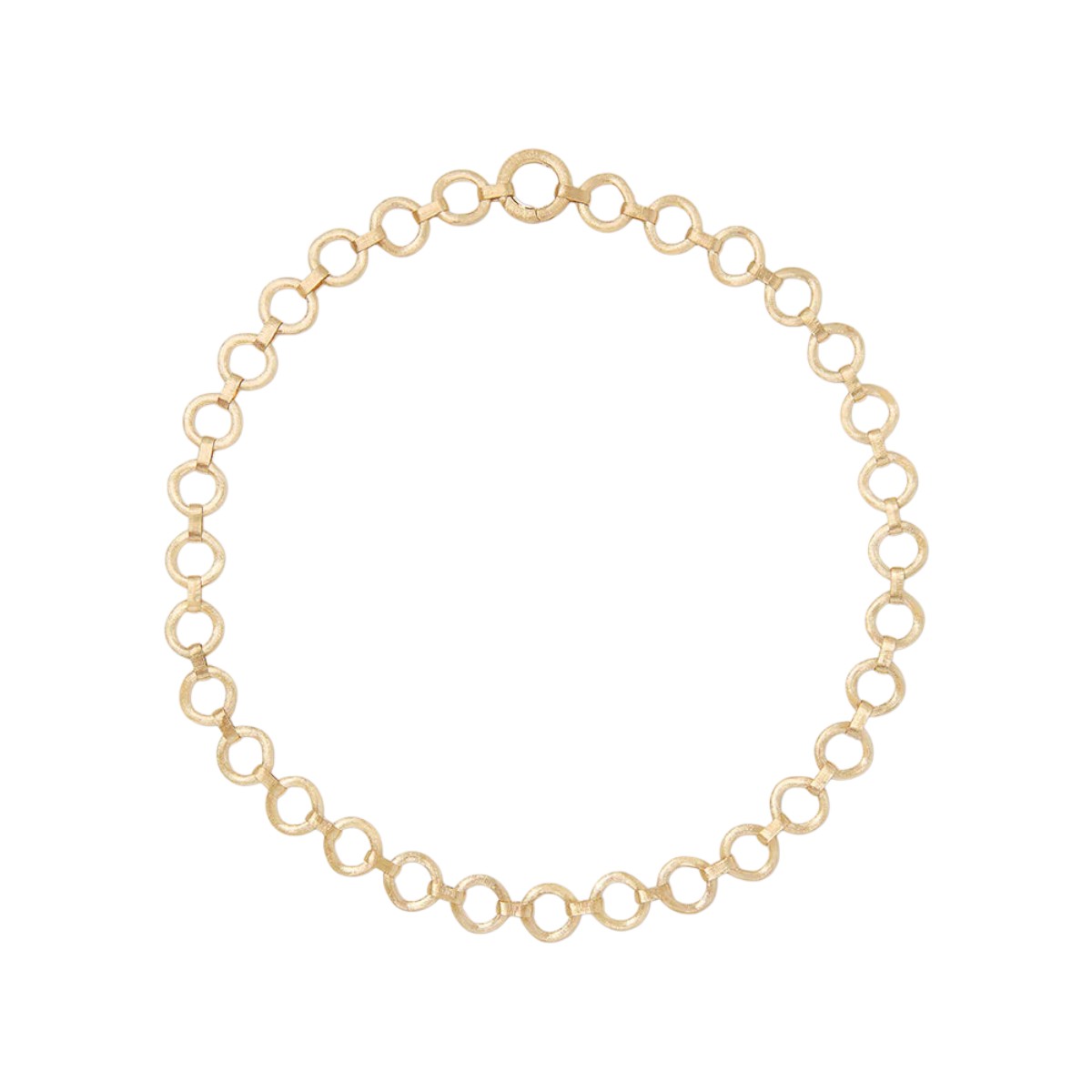 Marco Bicego Jaipur Yellow Gold Flat Link Collar Necklace, 17.25