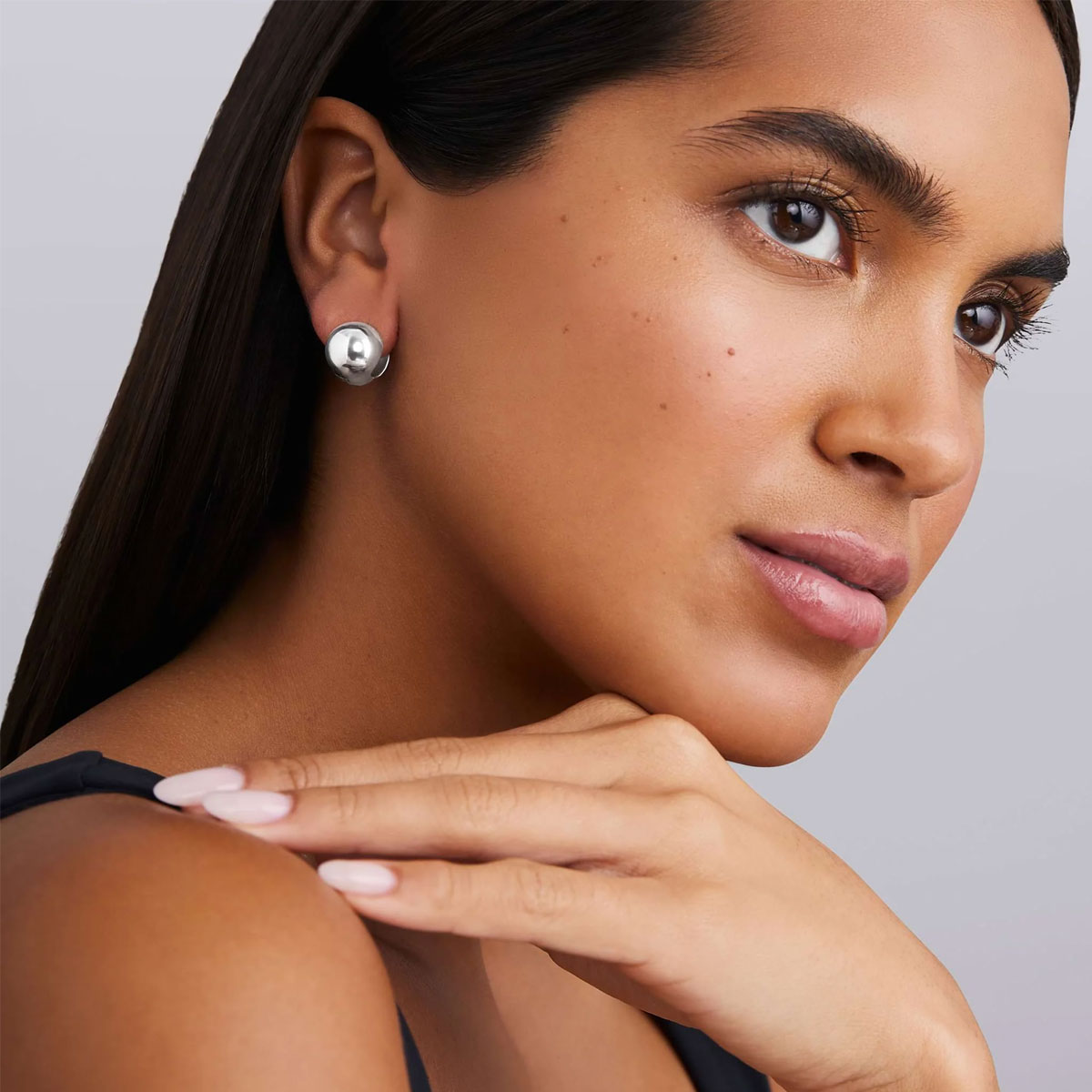 LAGOS Caviar Bubbly Sterling Silver Round Huggie Hoop Earrings