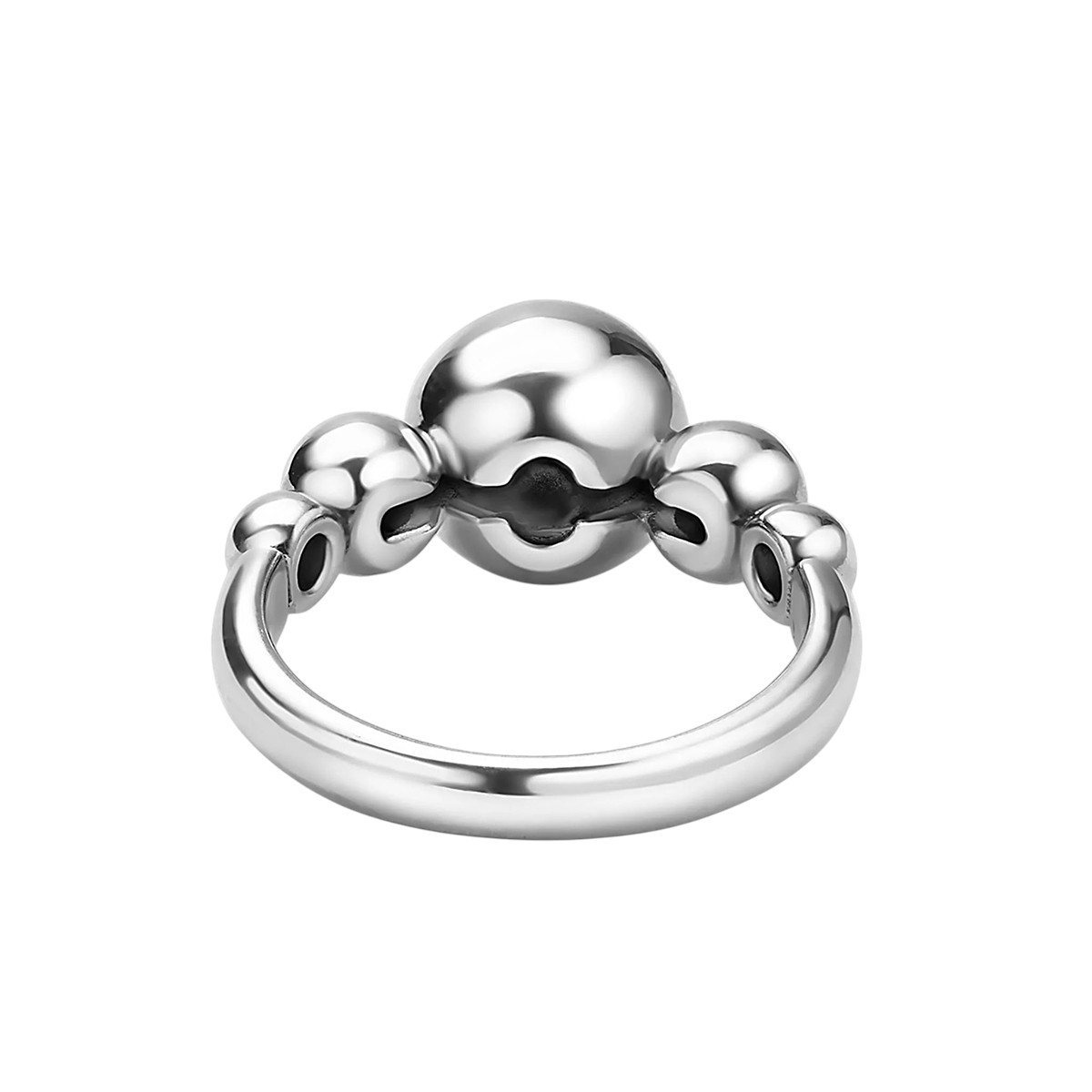 LAGOS Caviar Bubbly Sterling Silver Beaded Ring