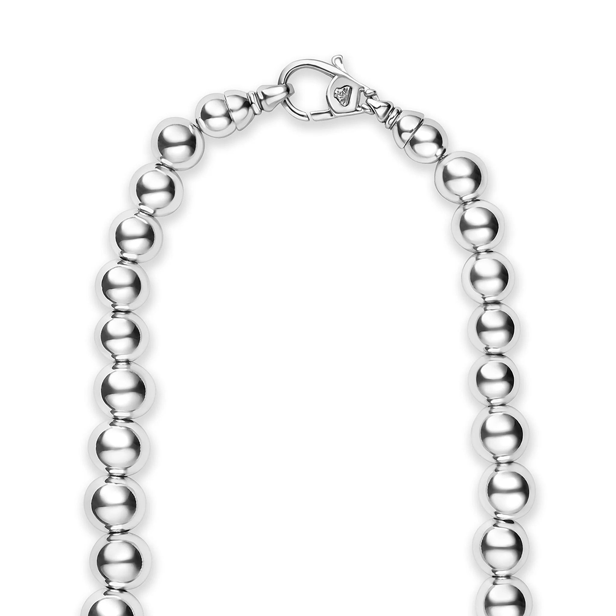 LAGOS Caviar Bubbly Sterling Silver Graduated Bead Necklace, 18