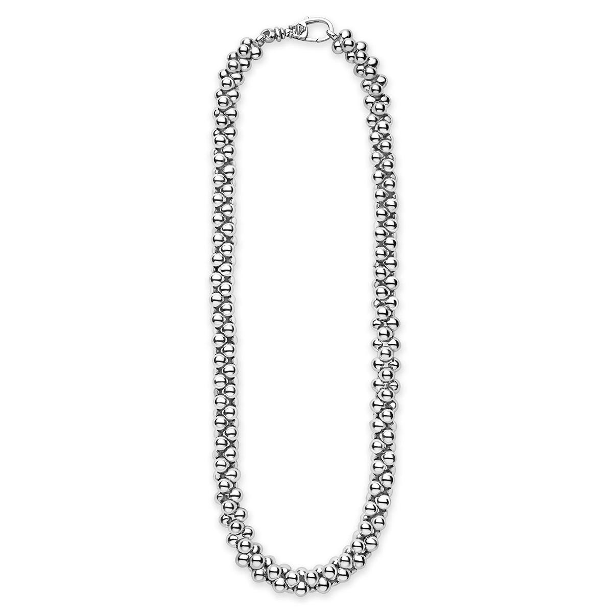 LAGOS Caviar Bubbly Sterling Silver Beaded Cluster Necklace, 20