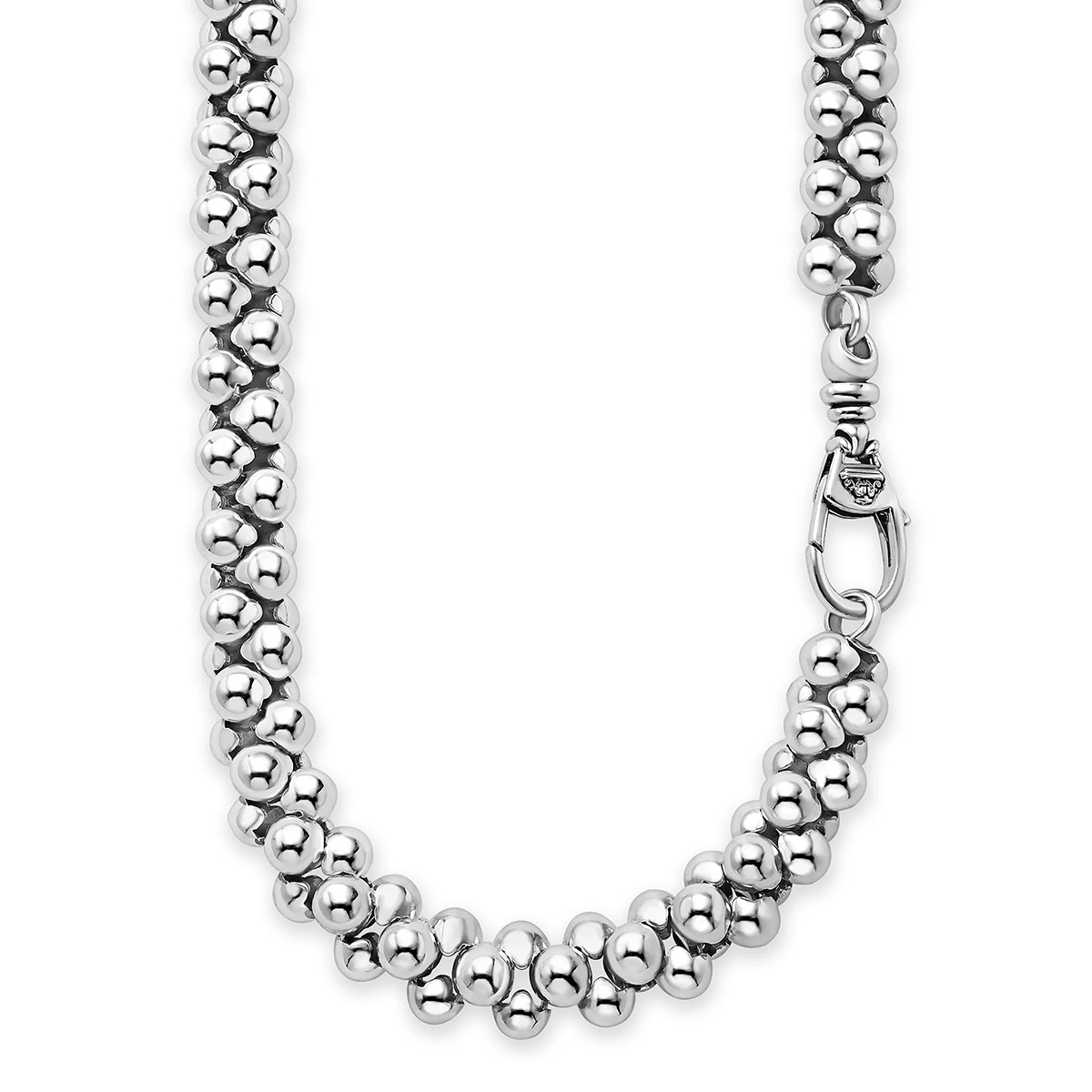 LAGOS Caviar Bubbly Sterling Silver Beaded Cluster Necklace, 20