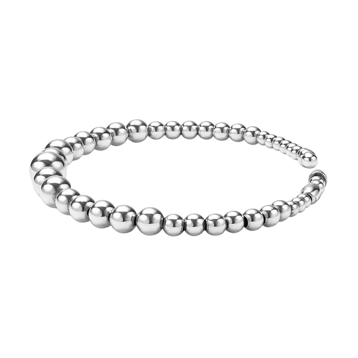 LAGOS Caviar Bubbly Sterling Silver Beaded Cuff Bracelet, 7