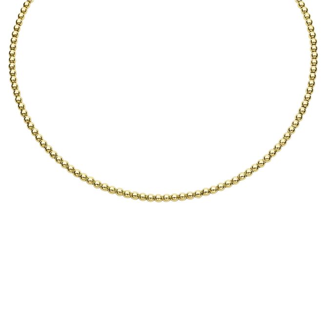 LAGOS Caviar Gold Yellow Gold Beaded Collar Necklace, 16", 3 mm