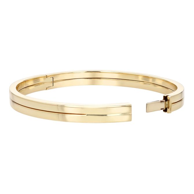 Yellow Gold Double Layered Bangle Bracelet | Borsheims
