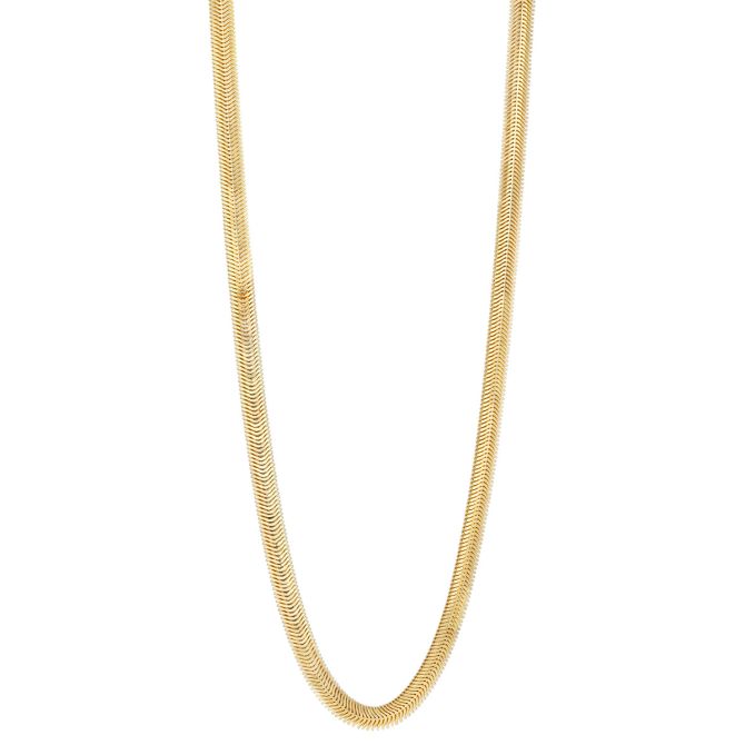 Yellow Gold 6.40 mm Snake Chain, 18"