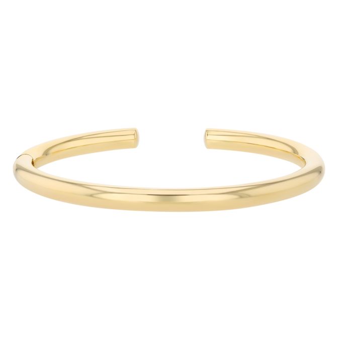 Yellow Gold Rounded Cuff Bracelet
