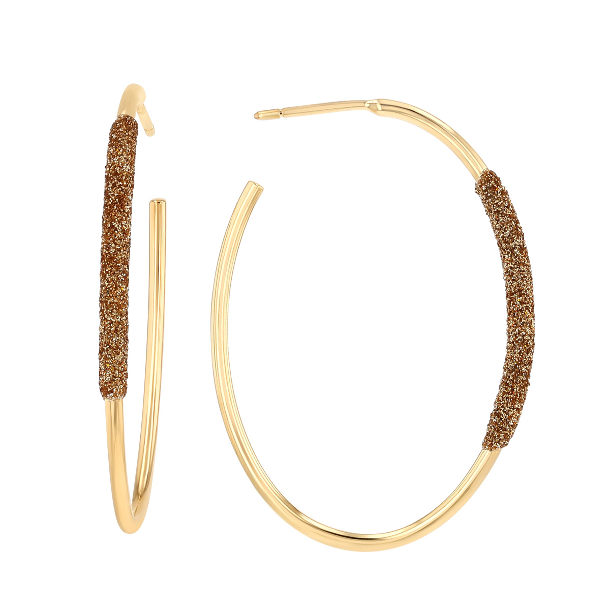 Pesavento Gold on Gold Yellow Gold Vermeil Dust Hoop Earrings