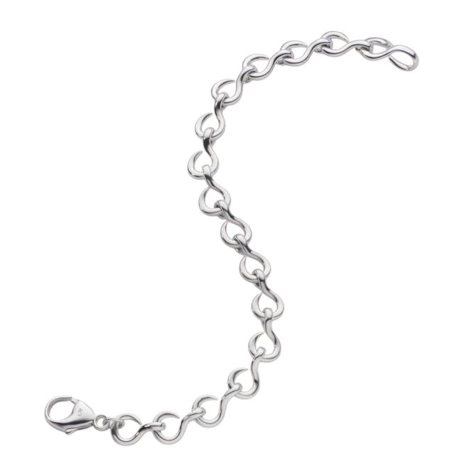 Monica Rich Kosann "The Twist" Sterling Silver Petite Infinity Bracelet, 7.5"