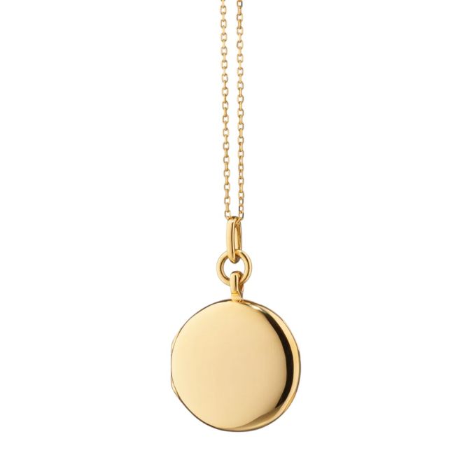 Monica Rich Kosann Yellow Gold Slim "Quinn" Locket Necklace, 17"