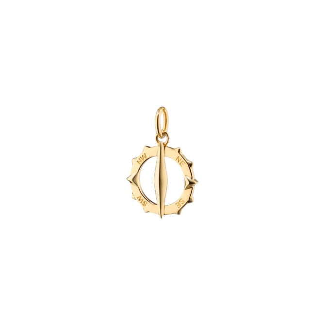 Monica Rich Kosann Yellow Gold "Points North" Small Charm