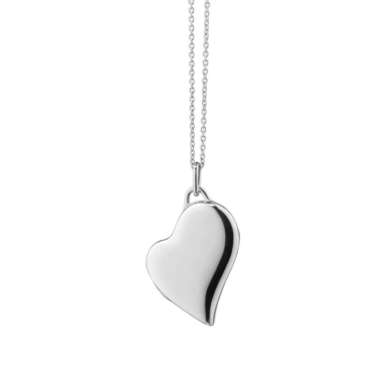 Monica Rich Kosann Slim Sterling Silver Heart Locket Necklace, 22