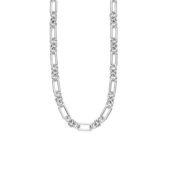LAGOS Signature Caviar Sterling Silver Petite Link Necklace, 18"