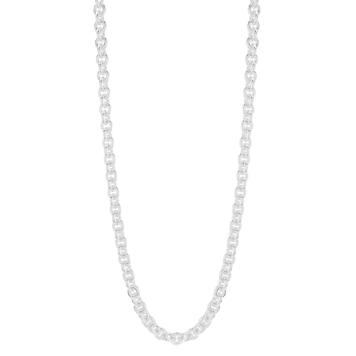 Sterling Silver 8.9 mm Cable Chain, 24
